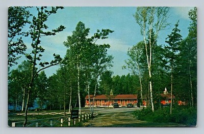 Rangeley Manor Cottage Colony & Motel Rangeley Maine Postcard