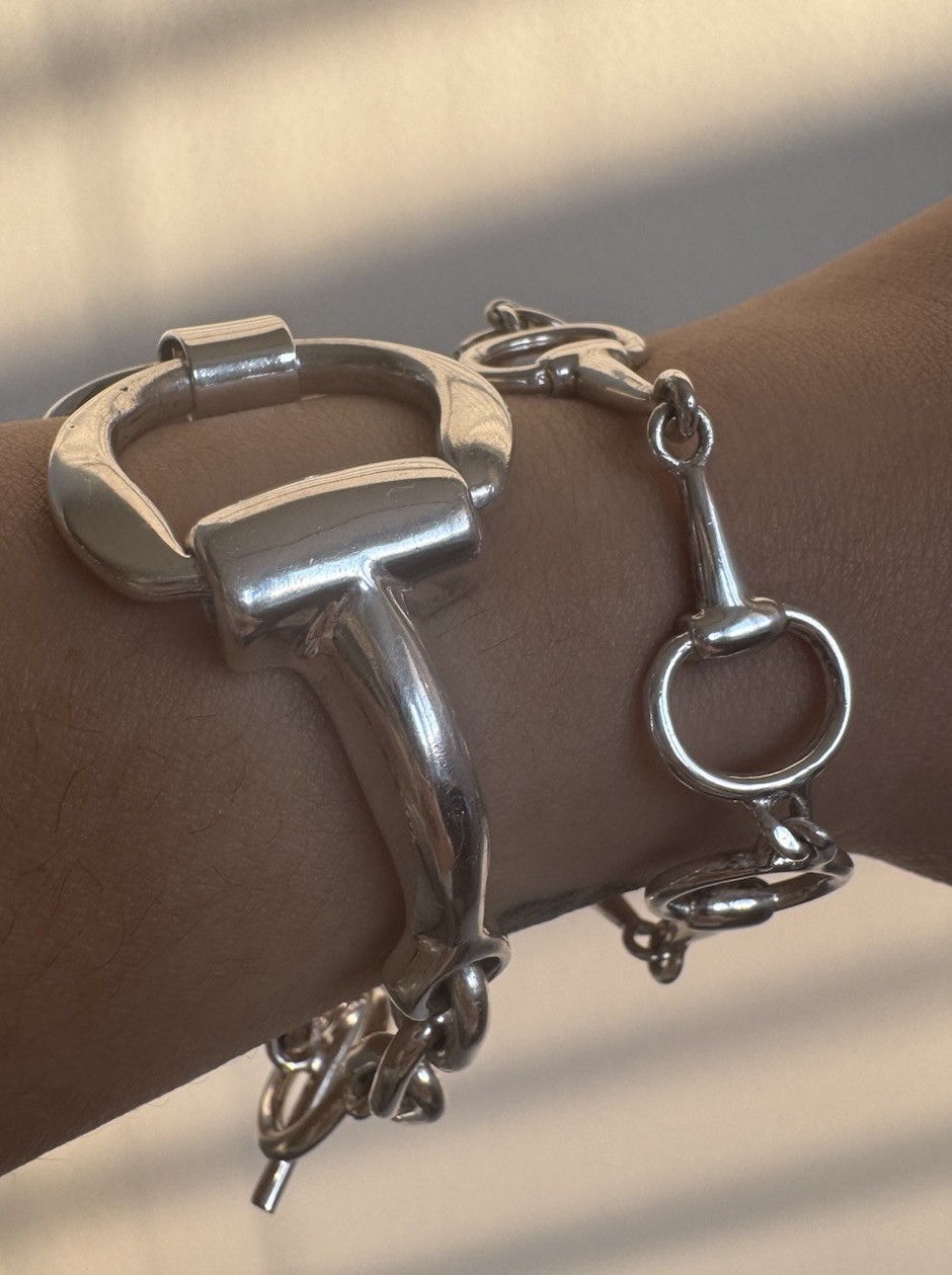 Heavy & Solid Sterling Silver Equestrian Snaffle … - image 5