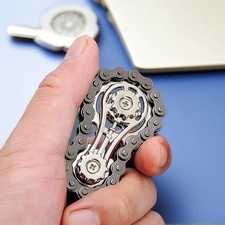 Spinner Sprocket Fidget Spinner Metal Bike Chain Stress Relief Fingertip EDC Toy