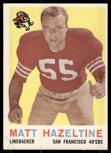 Matt Hazeltine #72 1959 Topps card