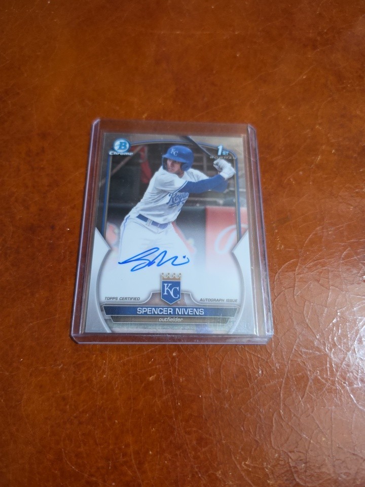 2023 Bowman Draft - Chrome Prospect Autographs Spencer Nivens #CDA-SN (AU, RC)