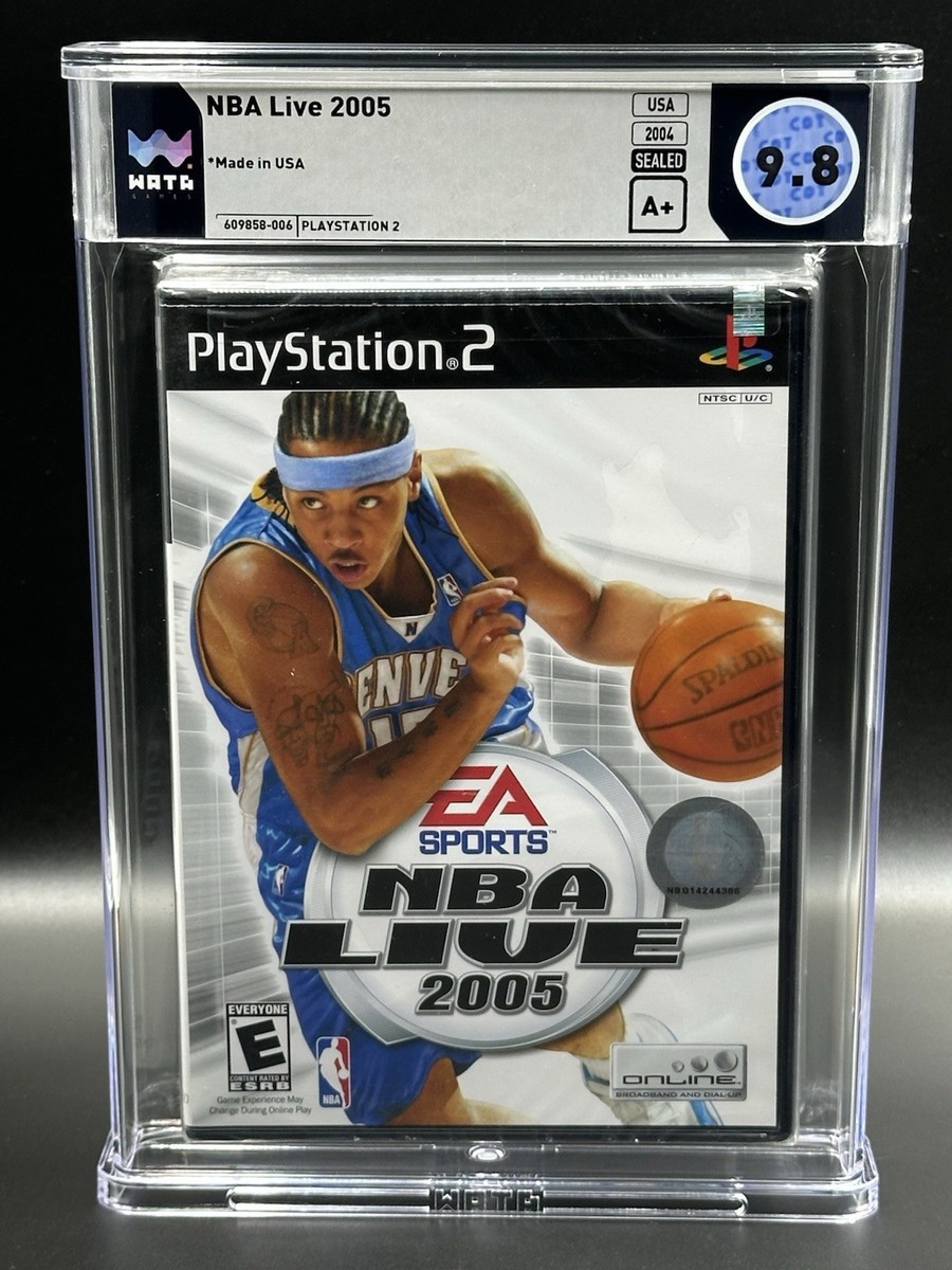 NBA Live 2005 • WATA 9.8 A+ • Nuggets Carmelo PSA • PlayStation 2