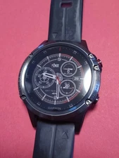 Pre-owned GARMIN Fenix 5 Plus GPS Smart Watch Sapphire Black Unisex 47mm