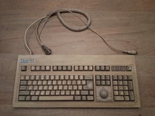 Vintage Key Tronic Trak 101 AT Serial Keyboard /w Biult-In Track Ball - Working