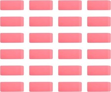 Rectangular Erasers for School and Office, Pink, Art Eraser for Drawing,