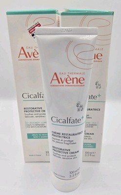 Lot of 2 Avene Cicalfate+ Restorative Protective Cream 100ml 3.3oz  EXP 11/27