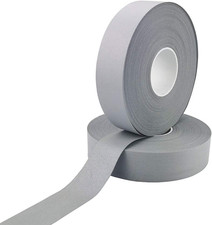 Sew on Silver Reflective Fabric Polyester Material DIY Tape for Clothing 1Inch