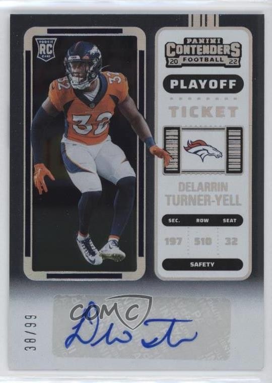 Delarrin Turner-Yell Panini Contenders #222 Autograph-Playoff Ticket