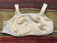 EUC Soma Sport Size 36D Max Support Underwire Sports Bra Beige Full Coverage