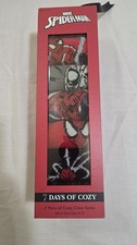 New Men s Size 6-12 Spider-Man Cozy Crew Socks 7 Pairs Gift Set Marvel Comics
