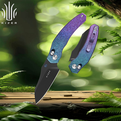 Kizer Mini Bulldog Folding Pocket Knife S45VN Blade Titanium Handle Ki3672SA1