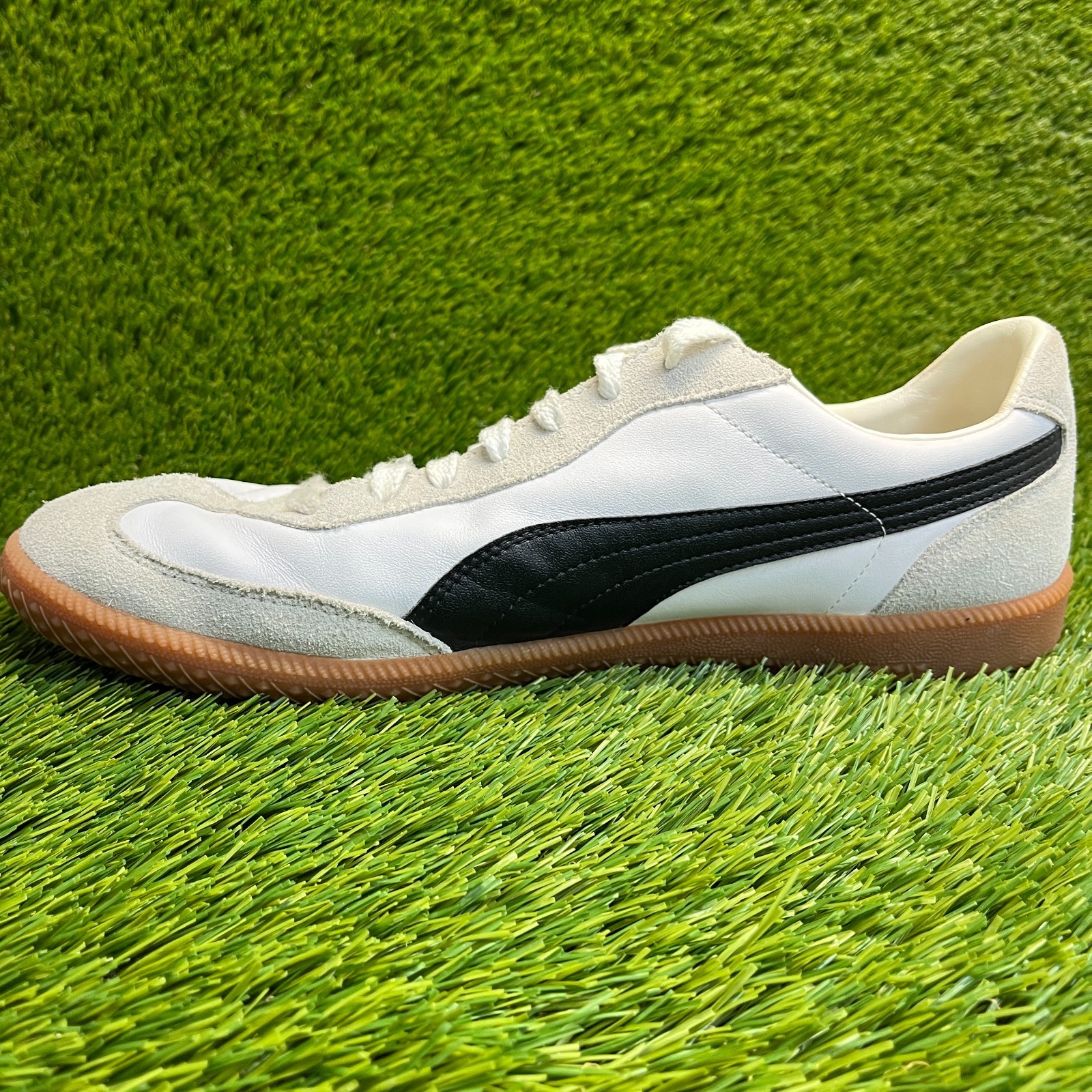 Puma Super Liga OG Retro Mens Size 14 White Black Gold Athletic Shoes Sneakers thumbnail 2