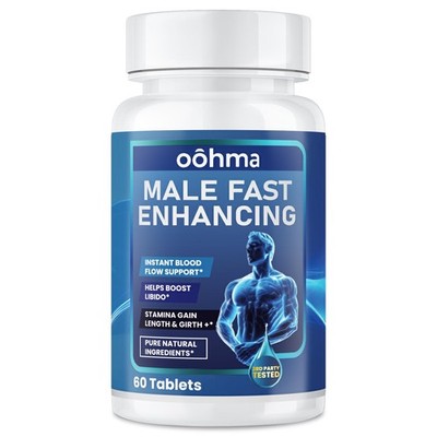 Fast Acting Male Enhancement Supplement for Blood Flow, Size & Stamina - 60