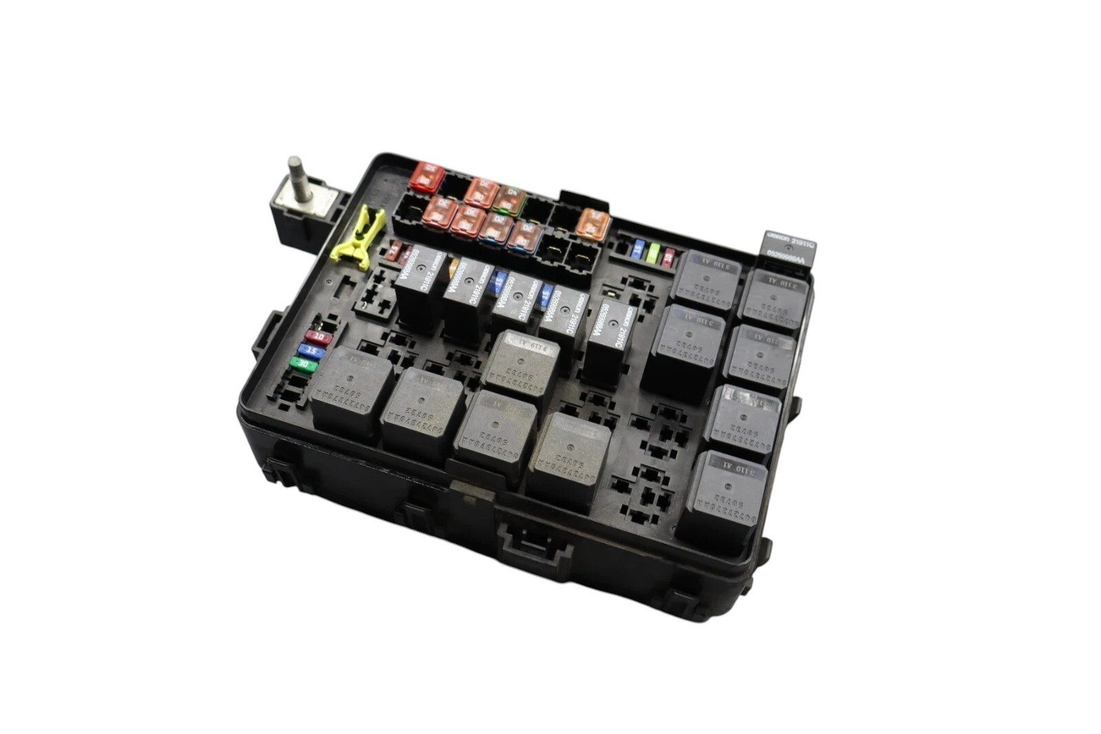 14-17 Maserati Ghibli Engine Fuse Box Battery Relay Assembly Black 670008650 Oem