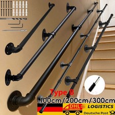 100 - 300cm Handlauf Treppengeländer Geländer Wandhandlauf Wasserrohr Handlauf