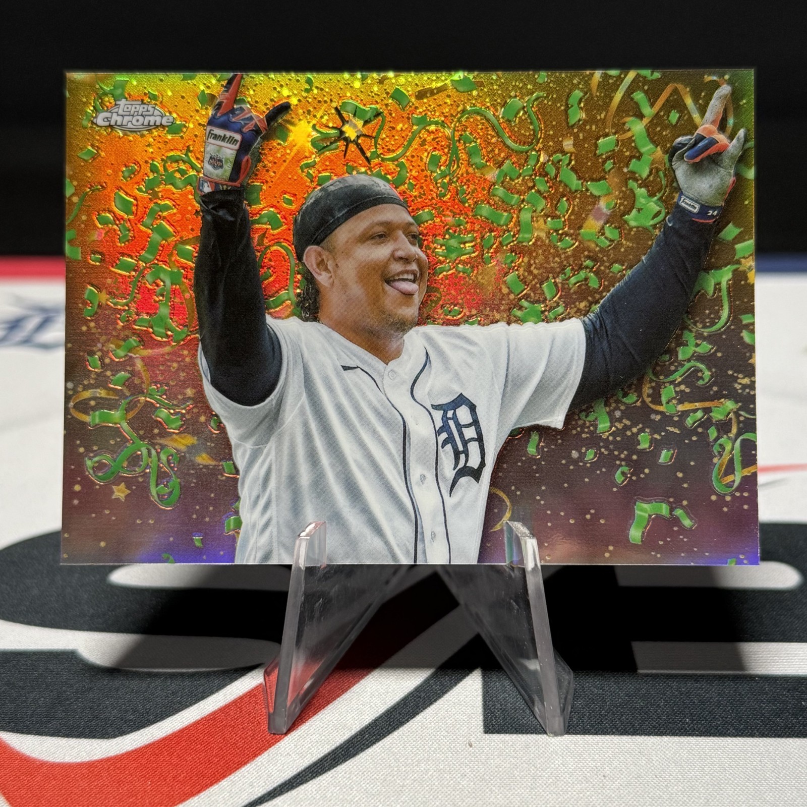 Miguel Cabrera 2023 Topps Chrome Update Celebracion /99 Detroit Tigers