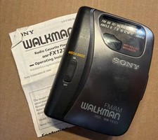 Sony Walkman FM/AM WM-FX123 w/instruction Book. Tested Works