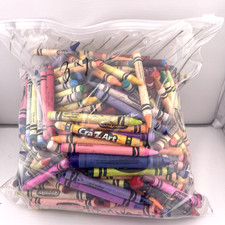Lot Used Crayola Crayons Bulk 3 1/2 lbs Crafts Art Melting Wax Recycle Upscale