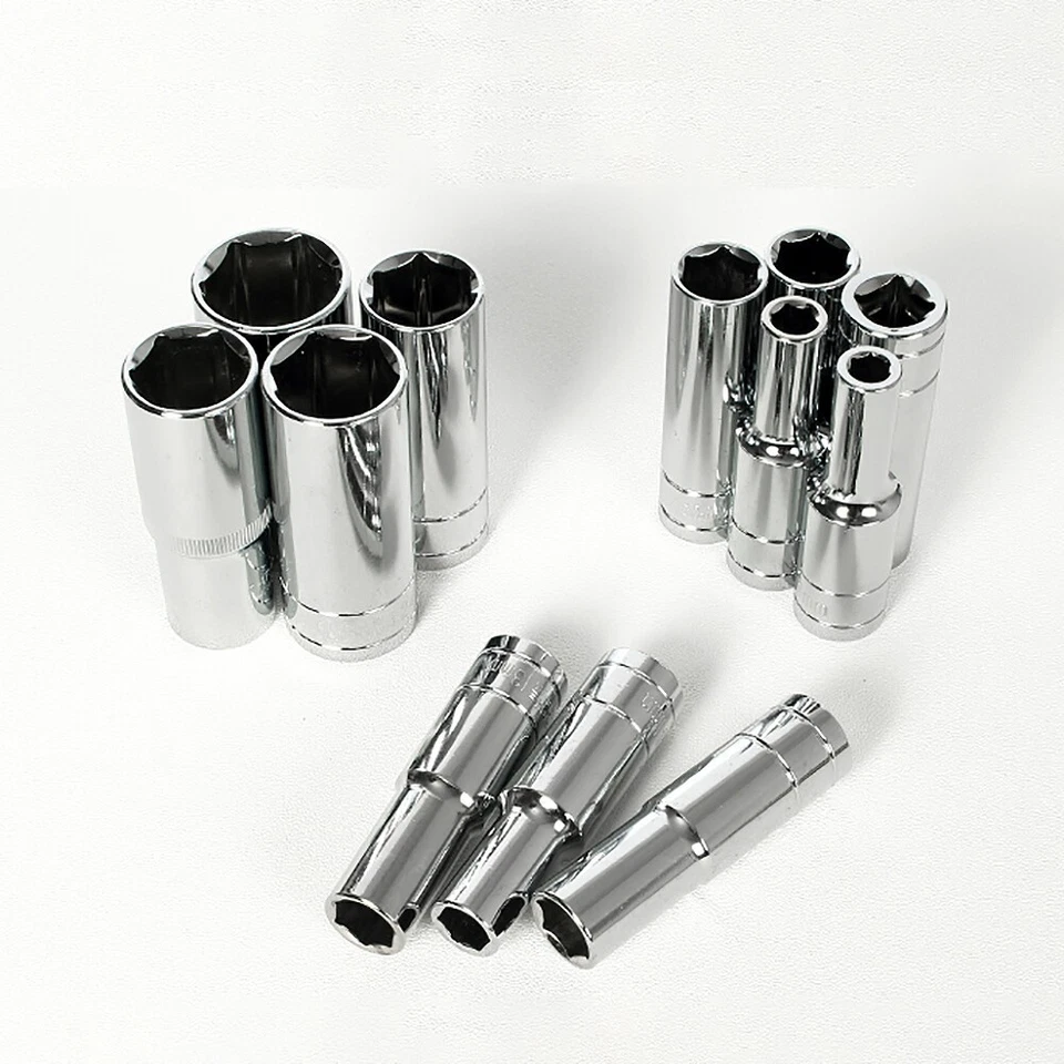 Socket Set Hexagonal Socket Square Drive Ratchet Socket Cr-v Steel 8mm~32mm 1/2" - Image 4 of 4