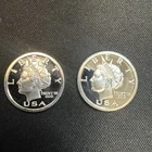Lot of 2 - Norfed Liberty 2003 1/20 oz Silver .999  RARE! Proof