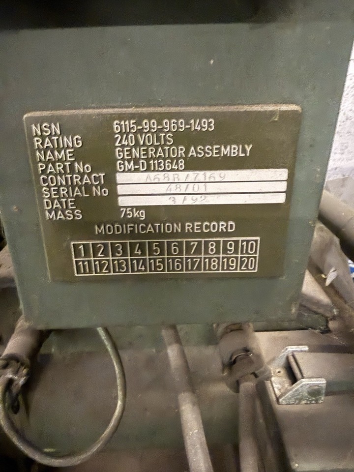 Ex-British Military Generator built to heavy-duty Spec, | eBay UK