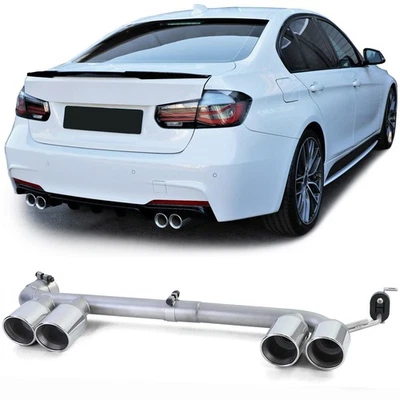 Embouts d’échappement Duplex Look Compatible BMW F30 F31 318 320 - Photo 1/4