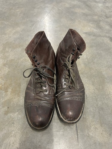 Vtg Stacy Adams Madison Brown Leather Boots 10 E Vtg