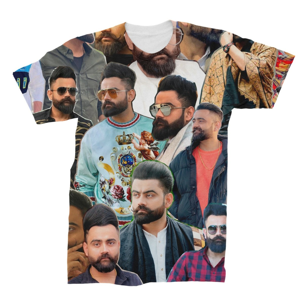Amrit Maan Photo Collage T-shirt