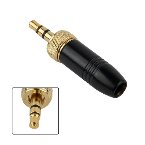 2/4 STCK. 3,5 mm Stereo Stecker Steckverbinder für Sennheiser drahtloses Mikrofonkabel - Bild 5 von 19