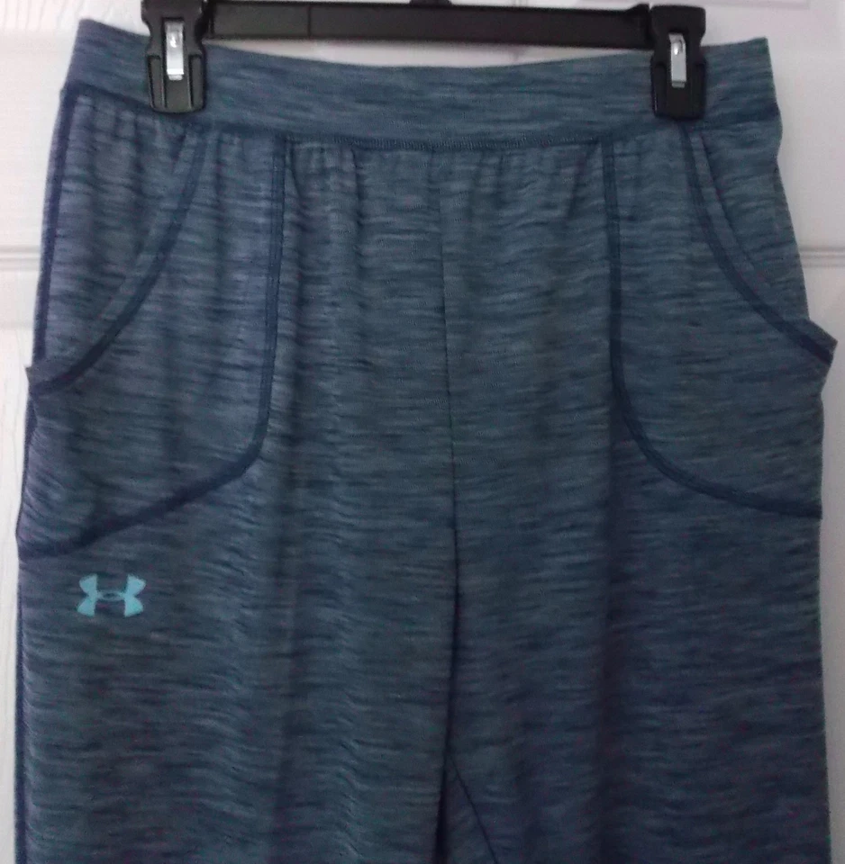 PANTALÓN UNDER ARMOUR NIÑA AZUL ESPACIO TEÑIDO - HEATGEAR - GRANDE (16) - NUEVO CON ETIQUETAS Foto 2 de 4
