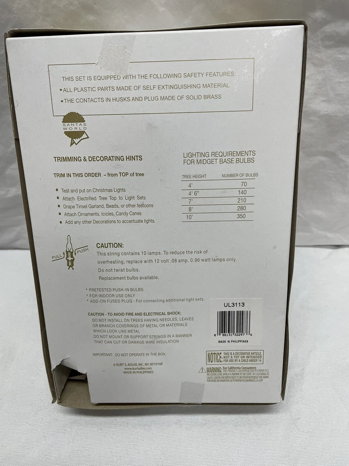 Kurt Adler Iluminado Árbol-Topper Capiz Angel con Enredaderas y Perlas Alambre Iluminado 10”. Foto 2 de 3