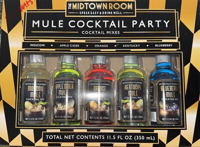 The Midtown Room Mule PARTY Cocktail Mixes set of 5