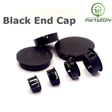 Round End Caps Hole Plugs Plastic Blanking Masking Finishing Inserts BLACK UK