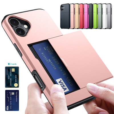 iPhone 13・iPhone 11 セット For iPhone 17 16 15 14 13 Pro Max 12 11 Slide Wallet Credit Card