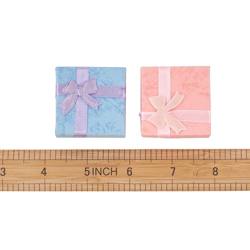 240pcs Colorful Mini Cardboard Ring Earring Boxes Cube Present Pack Case 41x41mm - Picture 4 of 10