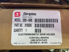 Simplex 2088-9588 Flush Electromagnetic Door Holder Long Catch Plate