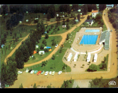 CHATEAUROUX (36) TERRAIN de CAMPING du ROCHAT & PISCINE en 1986