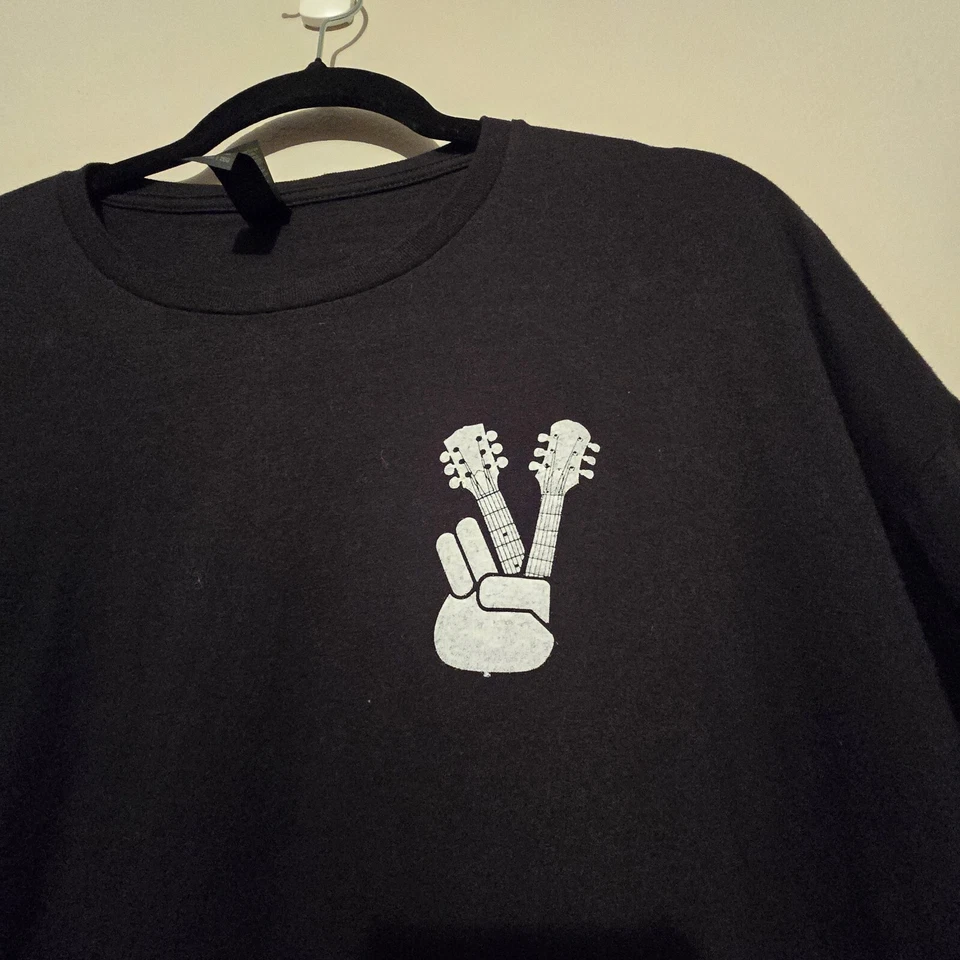 Camiseta Gráfica Guitar Heaven Gildan 2XL Colorida Rock Metal Retro Gutaristas Foto 3 de 4