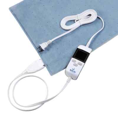 Heating Pad Helps relieve fatigue and pain (12''x24'') Washable 6 Heat & 6 Timers