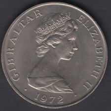 Gibraltar Coin 25 New Pence 1972 Elizabeth II - 1947-1972