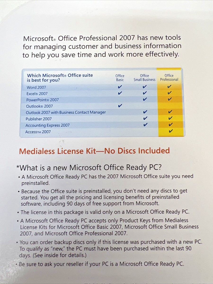 コンピュータ・IT Microsoft Office Professional 2007upgrad Amazon.com: Microsoft Office Professional 2007 UPGRADE OLD VERSION