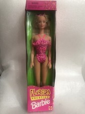 1998 Vintage Mattel Florida Vacation Barbie Doll Brand New In Damaged Box