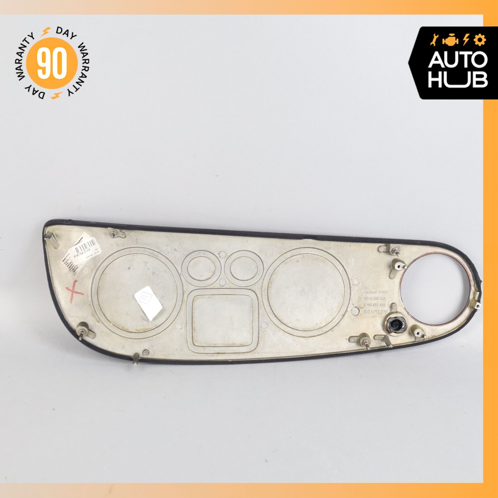 03-13 Bentley Continental GTC GT Right Dashboard Dash Trim Bezel Wood OEM