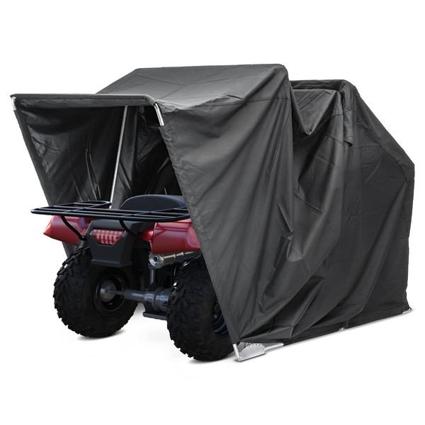 Zeltgarage FüR Triumph Tiger 800/ XC Faltgarage Xxxl Schwarz-image