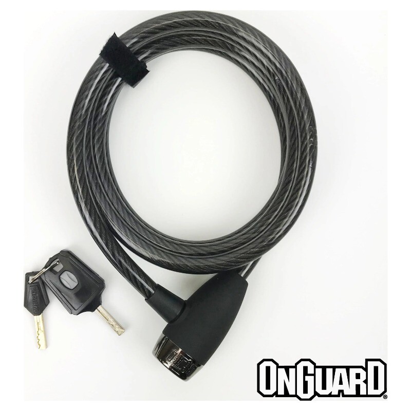 OnGuard 6-Foot Straight Hardened Security Steel Cable Key Bi