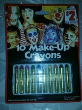 Halloween 10 Make-up Face Crayons-New