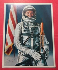 L. GORDON COOPER MERCURY 7 ASTRONAUT  AUTOPEN WITH SECRETARIAL NAME ADDED LITHO