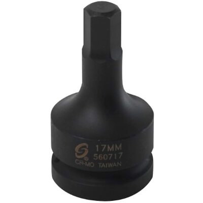 Sunex 560717 1-Inch Drive 17mm Hex Driver Socket