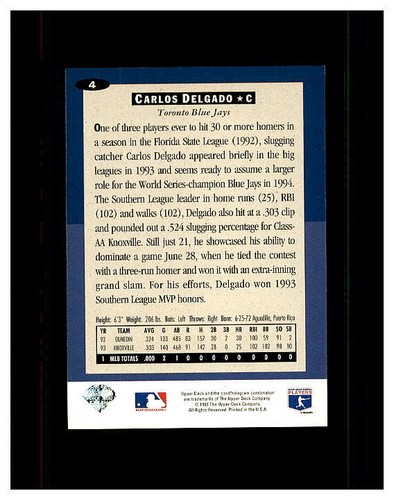 CARLOS DELGADO YOU PICK HUGE FAN COLLECTION .99 UNLIMITED SHIPPING HIGH GRADE - Picture 325 of 501