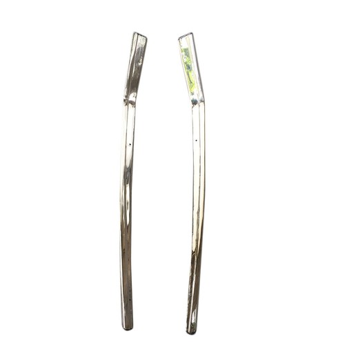 Pair Linning Chrome C Pillar Triangle Side Trim Toyota Corolla KE70 GL DX Sedan - Picture 3 of 12